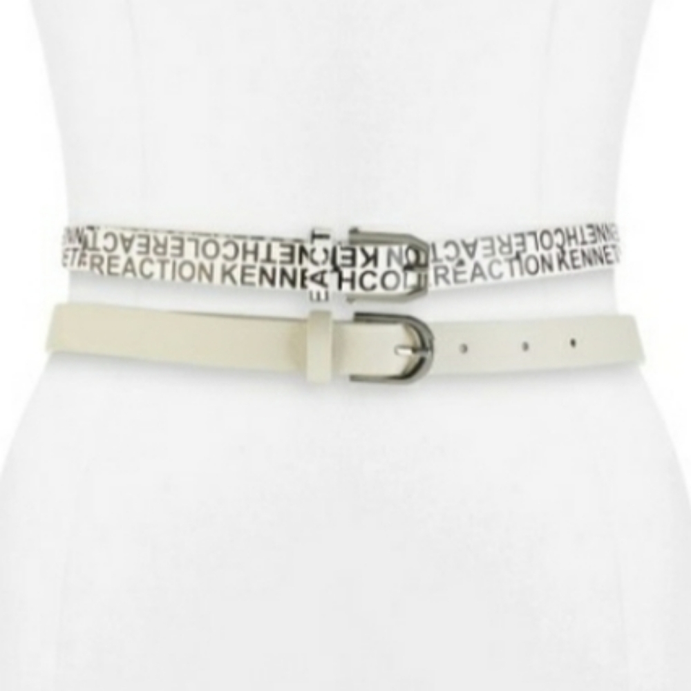 KENNETH COLE REACTION 2-PACK SLIM BELTS.